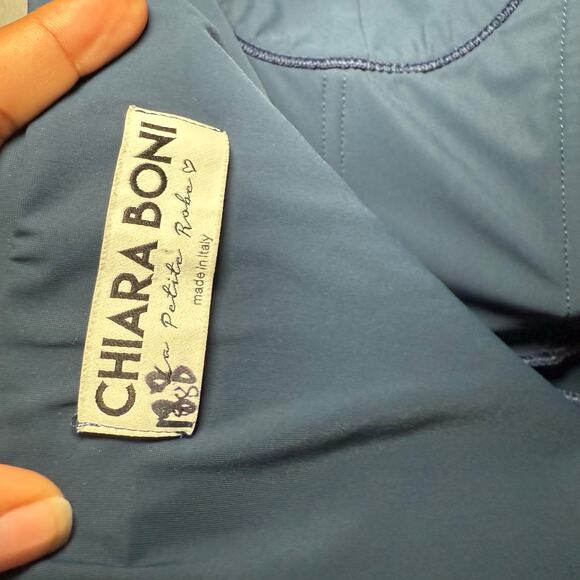 Chiara Boni La Petite Robe Dotai Strapless Gown Arctic Blue Womens IT 42 - Picture 11 of 13